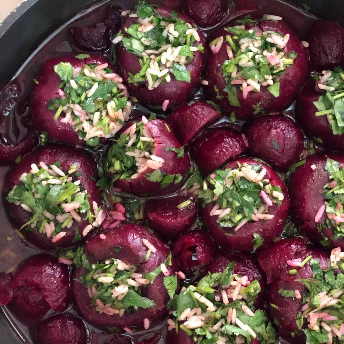 סלק טרי ממולא