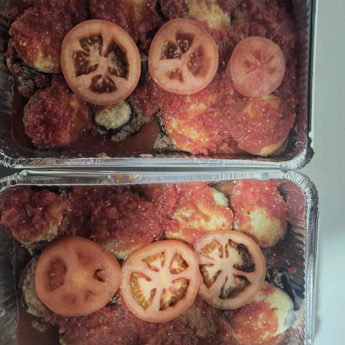 חצילים עם בשר טחון ועגבניות